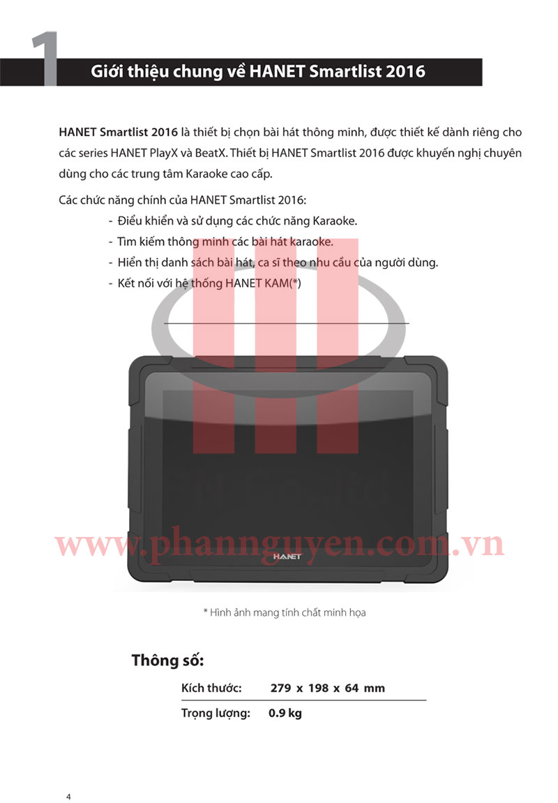 Hướng dẫn sử dụng Tablet Hanet Smartlist