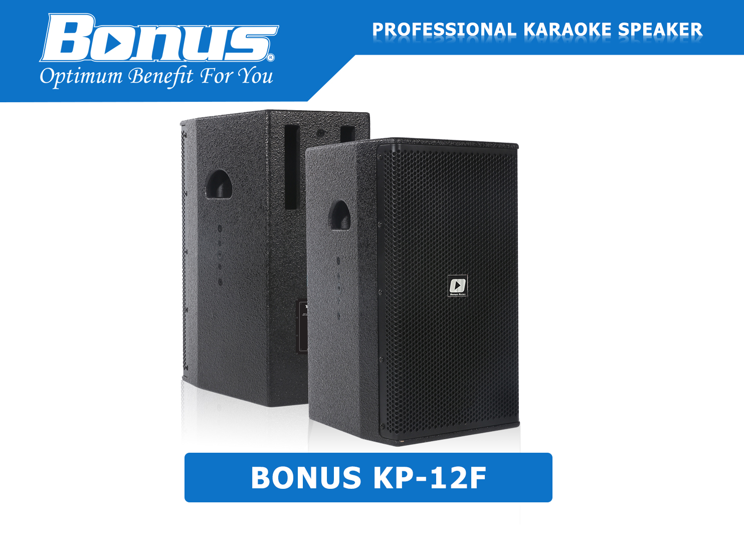 Loa karaoke Bonus KP-12F cao cấp, âm thanh tinh tế, mạnh mẽ, sống động.