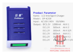 Bộ sạc pin doublepow dp k-209