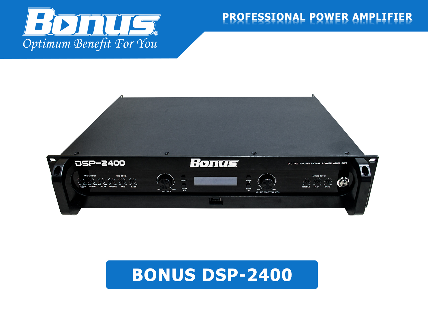 amply karaoke liền vang số Bonus Audio DSP-2400 đa chức năng.