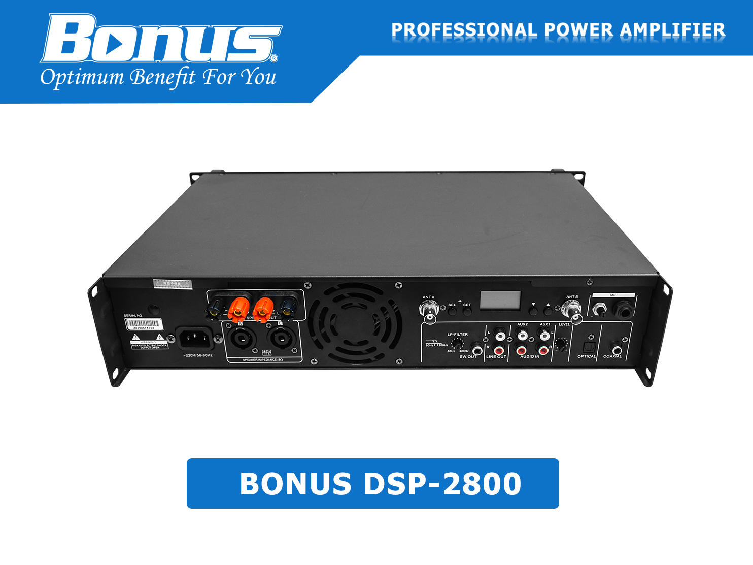 amply karaoke liền vang số Bonus Audio DSP-2800 đa chức năng.