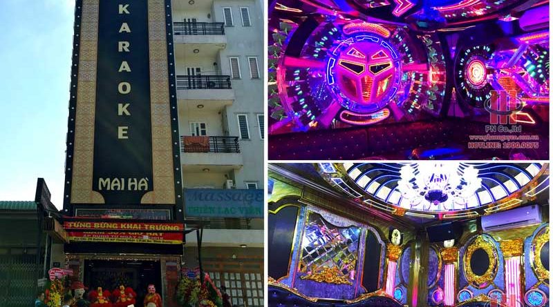 Công trình thi công hệ thống âm thanh chuyên nghiệp Karaoke Mai Hà - Bình Dương