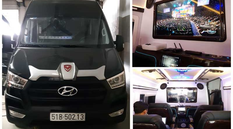 Công trình thi công lắp đặt - setup âm thanh trên xe Limousine