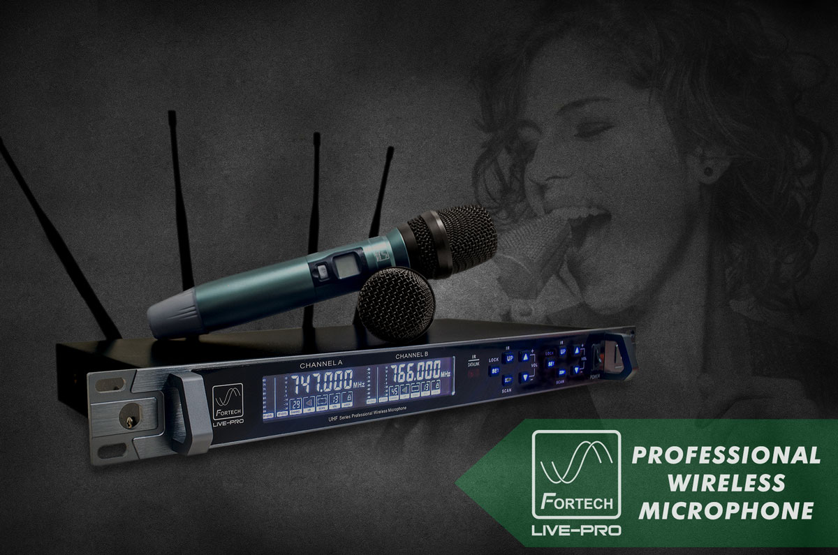 Micro karaoke không dây cao cấp Fortech Live-Pro