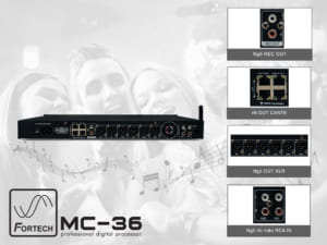 Vang số - Mixer digital Fortech MC-36 chuyên nghiệp.