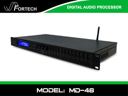 Fortech MD-48 4 in 8 out Thiết bị xử lý âm thanh All in One cao cấp.