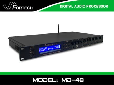 Fortech MD-48 4 in 8 out Thiết bị xử lý âm thanh All in One cao cấp.