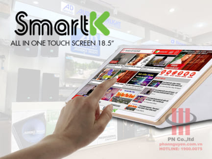 Đầu karaoke online SmartK ALL IN ONE cảm ứng điện dung 18,5"