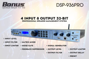 Vang số Bonus Audio DSP=936 Pro 4 in 8 out