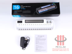 Bộ sạc 16 viên pin thông minh MP VIP-1680C tự ngắt khi đầy