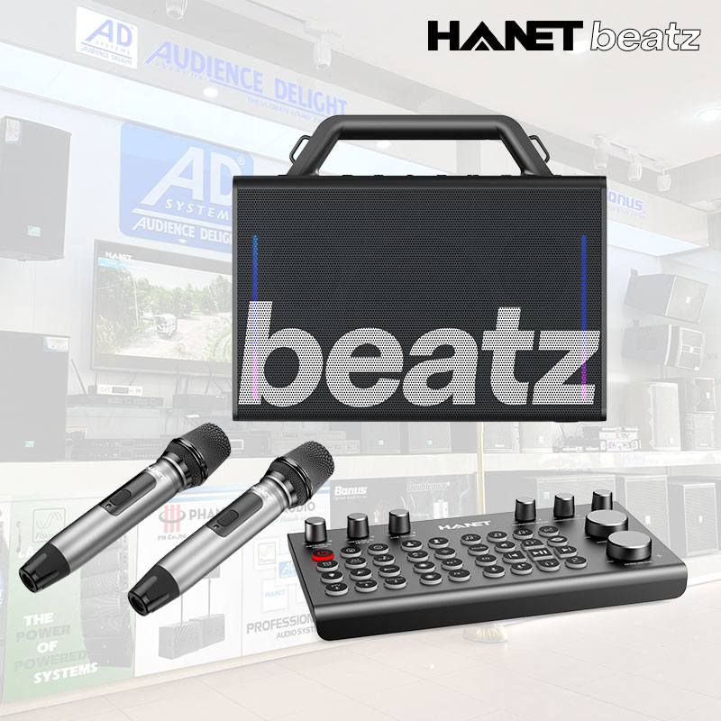 Loa karaoke Bluetooth Hanet BeatZ kèm mixer bàn đa năng