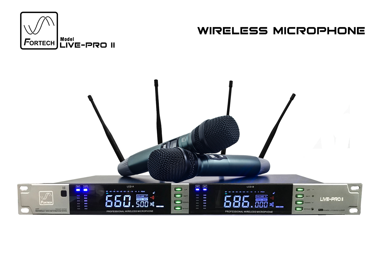Mciro không dây Fortech Live Pro II